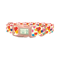 Winged Geometric Heart Dog Collar - plastic rose gold