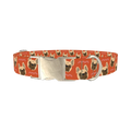 French Bulldog Dog Collar - metal silver