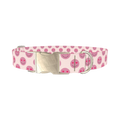 Heart Eyes Emoji Dog Collar - metal silver