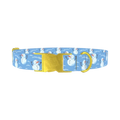 Christmas Snowman Dog Collar - metal gold