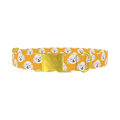Toy Poodle Pattern Dog Collar - metal gold