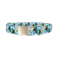 Tropical Toucan Dog Collar - metal silver