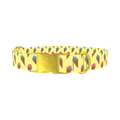Ice Cream Cone Dog Collar - metal gold