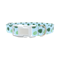 Monstera Leaf Dog Collar - plastic rose gold