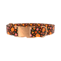 Halloween Candy Pumpkin Dog Collar - metal silver