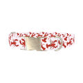 Lobster Pattern Dog Collar - metal silver