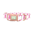 Pirate Dog Skull Dog Collar - plastic rose gold