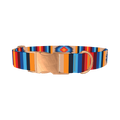 Aztec Geometric Dog Collar - metal rose gold