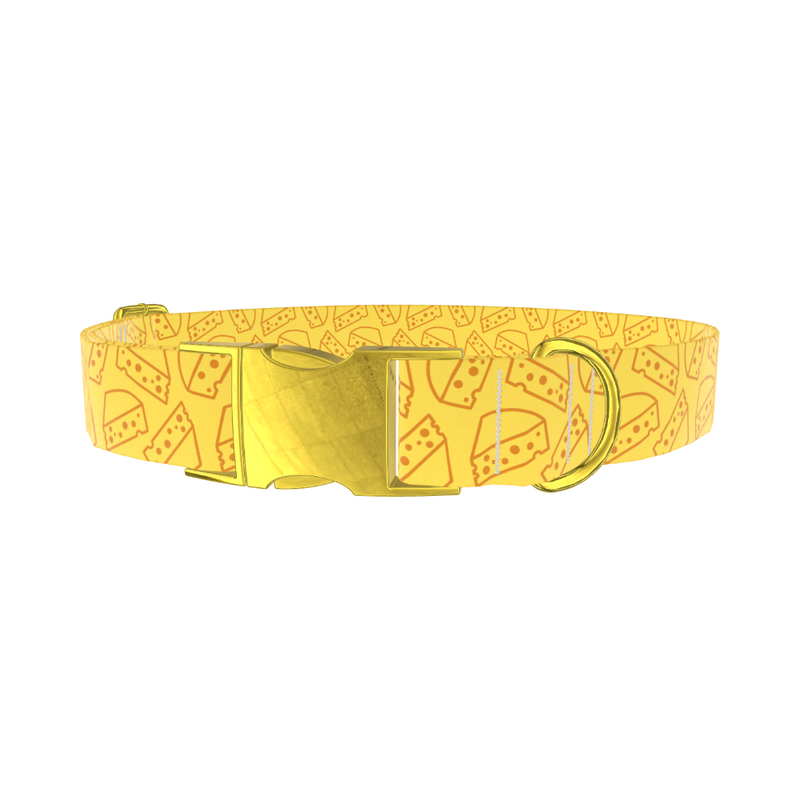 Cheese Slice Pattern Dog Collar
