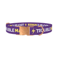 Trouble Maker Dog Collar - metal rose gold