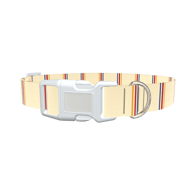 Hexagon Stripe 8870488211671 Dog Collar - plastic rose gold