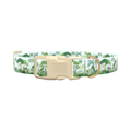 Tropical Jungle Dog Collar - plastic rose gold