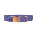 Geometric Animal Dog Collar - metal rose gold