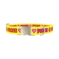 Peace Hippie Dog Collar - metal silver