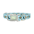 Mystical Crow Dog Collar - plastic silver