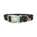 Celestial Sun and Moon Dog Collar - plastic silver