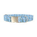 Floral Branches Dog Collar - metal silver