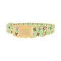 Christmas Peppermint Dog Collar - plastic gold