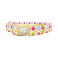 Retro Pop Heart Dog Collar - plastic gold