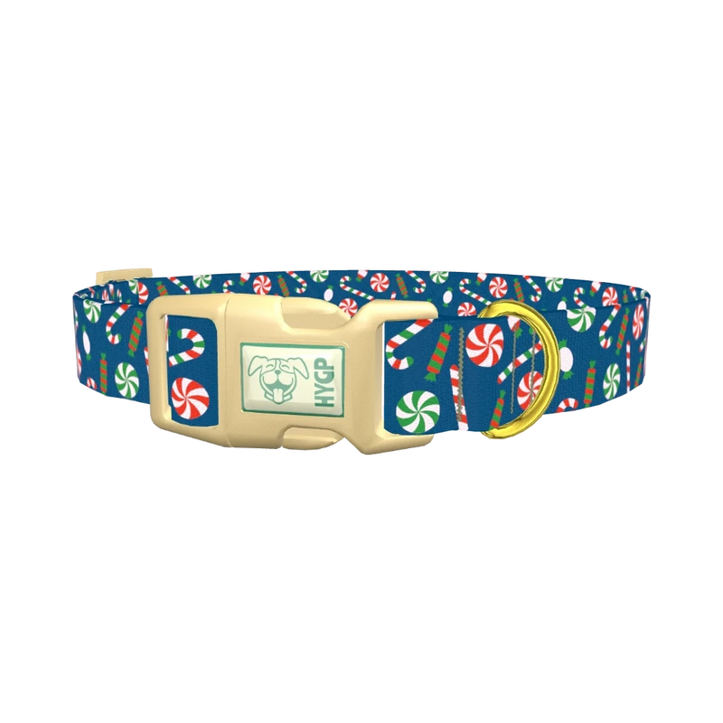 Christmas Sweets Dog Collar - plastic gold