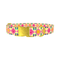 Beach Fun Dog Collar - metal gold
