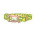 Yellow Duck Pattern Dog Collar - plastic rose gold