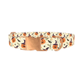 Witchy Pumpkin Halloween Dog Collar - metal rose gold