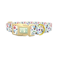 Colorful Bee Garden Dog Collar - plastic gold