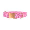 Seashell Ocean Dog Collar - metal gold