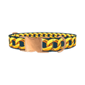 Gold Chain Link Dog Collar - metal rose gold