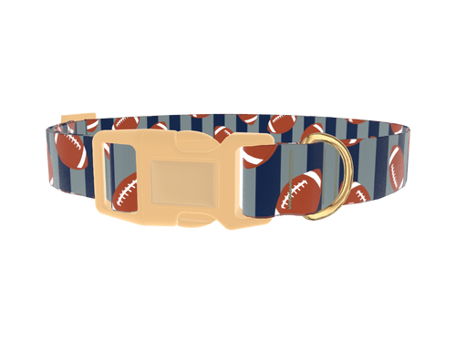 Football Stripes Dog Collar