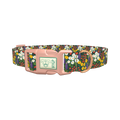 Meadow Bloom Dog Collar - plastic rose gold