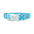 Tropical Island Dog Collar - plastic rose gold