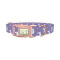 Purple Unicorn Magic Dog Collar - plastic rose gold