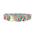 Christmas Tree Pattern Dog Collar - metal silver