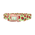 Strawberry Pattern Dog Collar - plastic rose gold