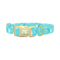 Tropical Palm Dog Collar - plastic gold
