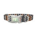 Tribal Ikat Dog Collar - plastic silver