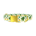Leprechaun Hat Rainbow Dog Collar - metal gold