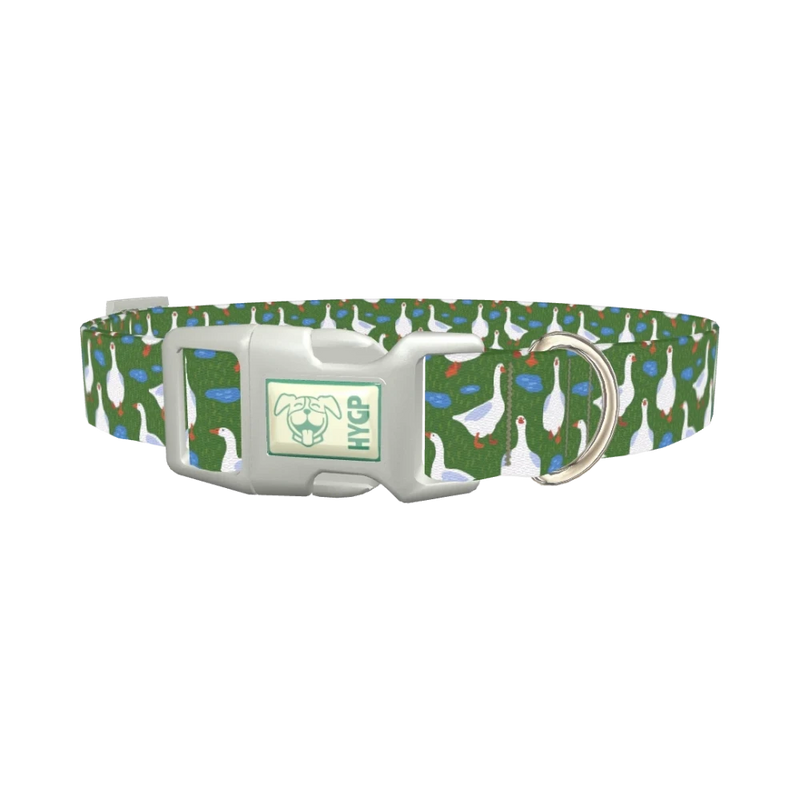 Goose Pond Dog Collar - plastic silver