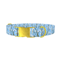 Floral Branches Dog Collar - metal gold