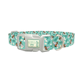 Bee Garden Dog Collar - plastic silver