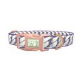 Silver Chain Lilac Dog Collar - plastic rose gold