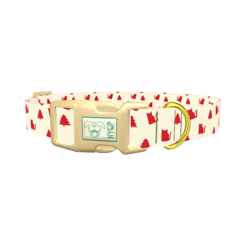 Christmas Cat Dog Collar - plastic gold