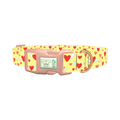 Flying Hearts Dog Collar - plastic rose gold