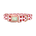 Ladybug Print Dog Collar - plastic rose gold