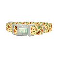 Mexican Fiesta Dog Collar - plastic silver