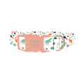 Dinosaur Jungle Dog Collar - plastic rose gold