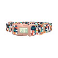 Colorful Geometric Shapes Dog Collar - plastic rose gold