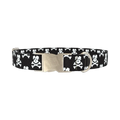 Pirate Dog Collar - metal silver